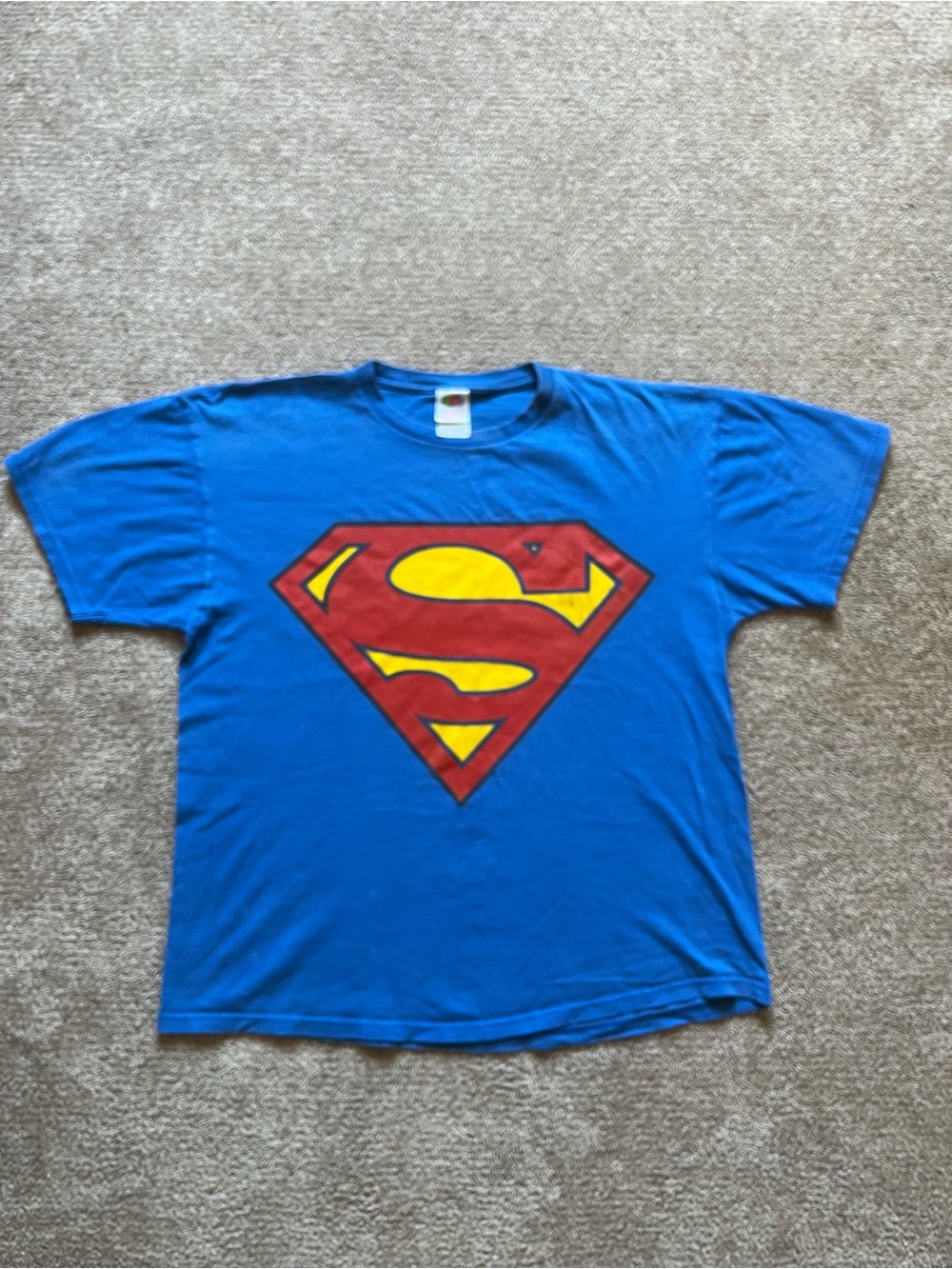 VTG L90’s Superman Logo Blue Tee